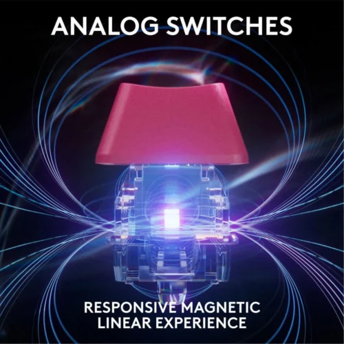 Alternative view of Геймърска механична клавиатура Logitech G Pro X RAPID TKL, Magnetic Analog Switch, Magenta