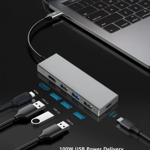 TB адаптер HUB USB C 7in1 – HDMI