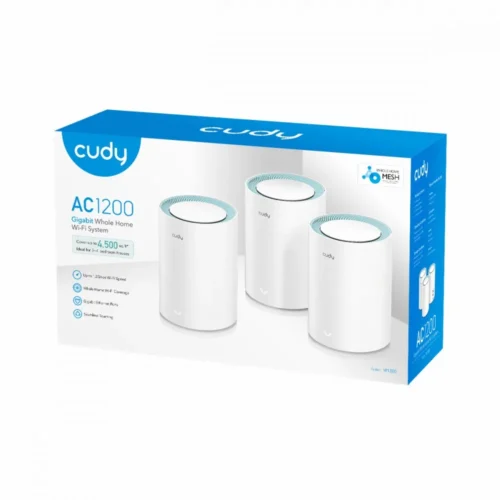 Alternative view of Cudy System WiFi Mesh M1300 (3-Pack) AC1200
