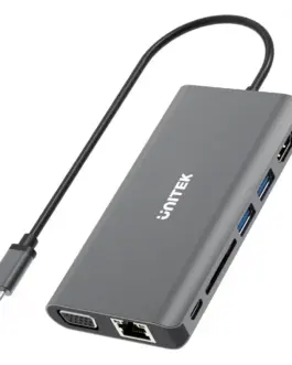 Unitek HUB 8-in-1 USB-C 3.1; PD 100W; D1019B