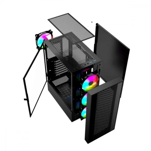 Alternative view of Gembird Компютър Case Midi Tower Fornax 4000 ARGB черен