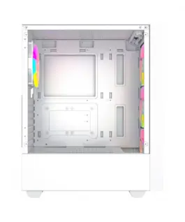 Gembird Компютър Case Midi Tower Fornax 4000 ARGB бял