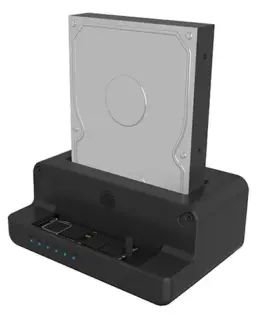 Alternative view of IcyBox Docking and cloning station 2.5 and 3.5 M.2 NVMe IB-2914MSCL-C31