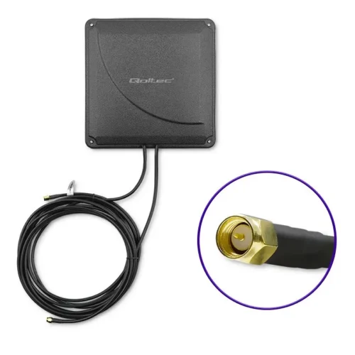 Alternative view of Qoltec Antenna 4G LTE DUAL MIMO booster, 35dBi, 50W