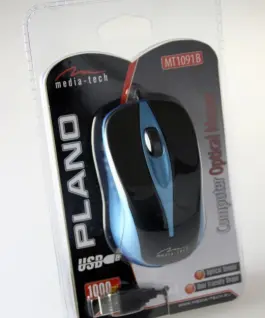 Alternative view of Media-Tech Optical мишка 800dpi черен-син MT1091