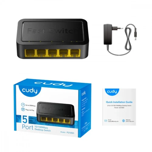 Alternative view of Cudy Switch FS105D 5xFE