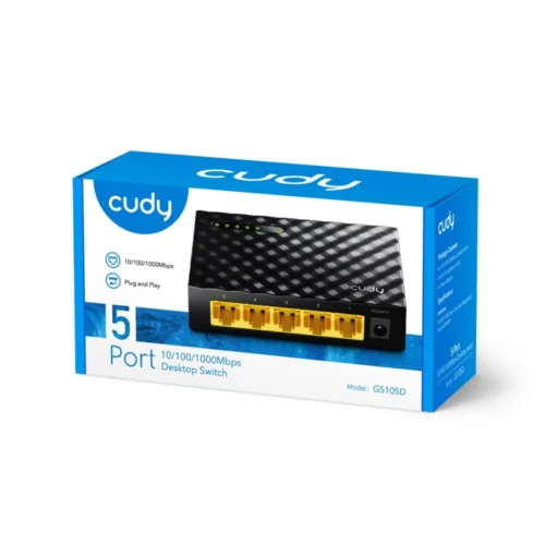 Alternative view of Cudy Switch GS105D 5xGE