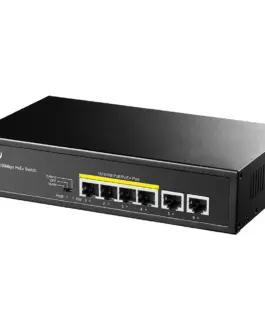 Alternative view of Cudy Switch FS1006P 6xFE (4xPoE+) 65W