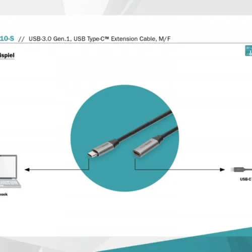 Digitus удължителен кабел DB-300230-010-S