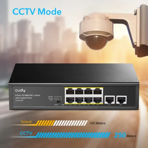 Cudy Switch FS1010P 8xFE PoE+ 120W