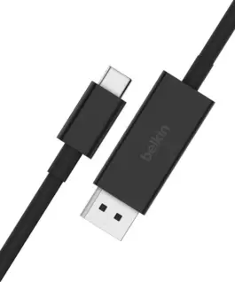 Alternative view of Belkin USB C to DisplayPort 1. 4 2m 8K 60Hz 4K 144Hz
