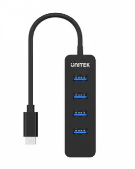 Alternative view of Unitek HUB USB-C, x USB 3.1, Active, 10W, H1117B