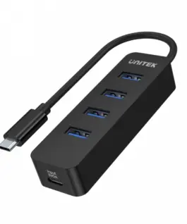 Unitek HUB USB-C; x USB 3.1; Active; 10W; H1117B