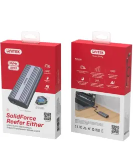 Alternative view of Unitek SolidForce USB-C to M.2 SSD(NVMe/SATA) Enclosur