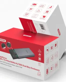 Alternative view of Unitek SolidForce USB-C to PCIe /NVMe M.2 SSD, Dual Bay