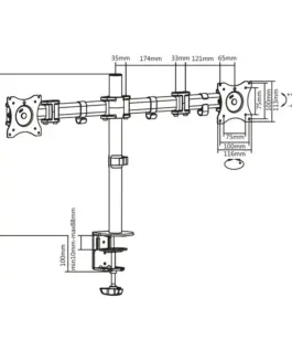 LogiLink Dual монитор mount stand