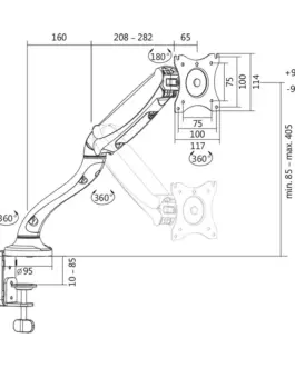 Alternative view of LogiLink Monitor mount stand, 13-27 39,, max. 6kg