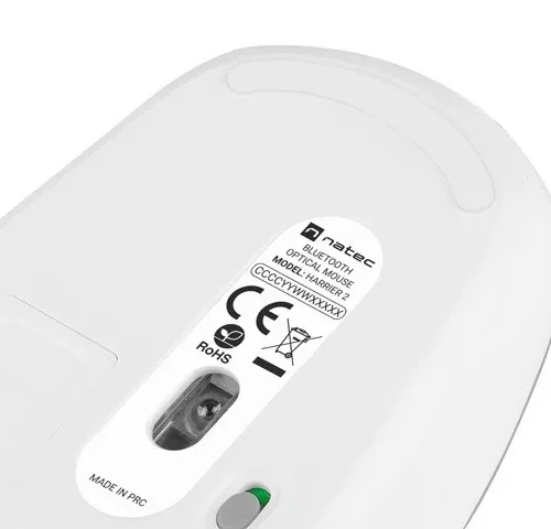 Natec Wireless mouse Harrier 2 бял-сив