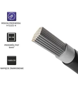 Qoltec Potovoltaic solar кабел 6mm2