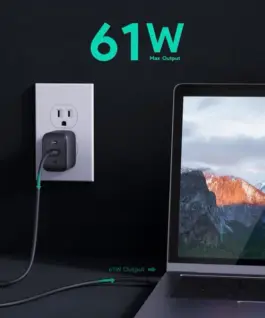 AUKEY зарядно PA-B2 Omnia GaN 1xUSB-C 61W Power Delivery 3.0 3A