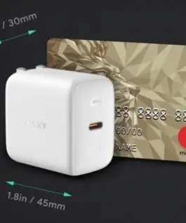 Alternative view of AUKEY зарядно PA-B2 Omnia GaN 1xUSB-C 61W Power Delivery 3.0 3A бял