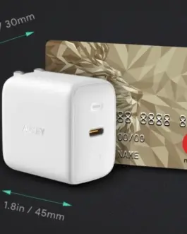 Alternative view of AUKEY зарядно PA-B2 Omnia GaN 1xUSB-C 61W Power Delivery 3.0 3A бял