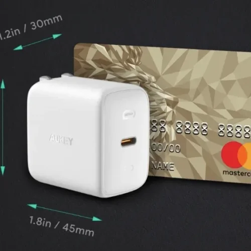 Alternative view of AUKEY зарядно PA-B2 Omnia GaN 1xUSB-C 61W Power Delivery 3.0 3A бял
