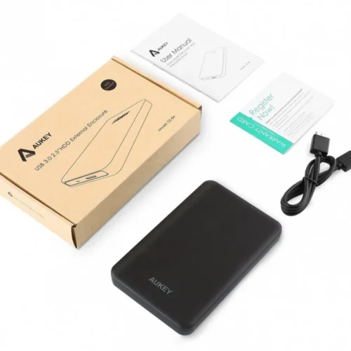 Alternative view of AUKEY AUKEY DS-B4 SSD SATA 2. 5 Hard Drive Enclosure
