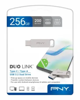 PNY Pendrive 256GB USB 3.2 Duo-Link P-FDI256DULINKTYC-GE