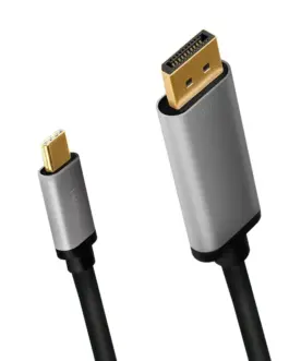 Alternative view of LogiLink USB-C to DP кабел, 4K 60Hz, alu, 1.8m