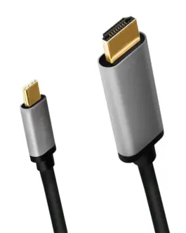 Alternative view of LogiLink USB-C to HDMI кабел, 4K 60Hz, alu, 1.8m