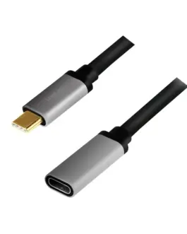 LogiLink USB-C M/F кабел 4K/60Hz alu 0.5m