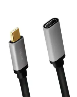 Alternative view of LogiLink USB-C M/F кабел, 4K/60Hz , alu, 0.5m