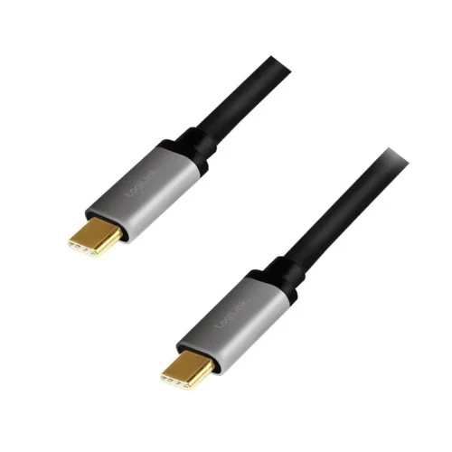 LogiLink USB-C M/M кабел 4K/60Hz  PD alu 1m