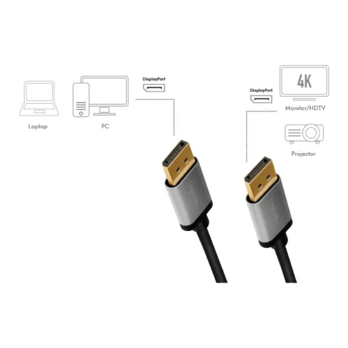 LogiLink DisplayPort кабел DP/M to DP/M