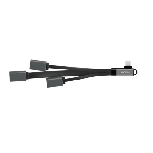 Alternative view of LogiLink USB3.2 Hub USB-C/M 90, to 3xUSB-A/F, 0.15m