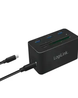 Alternative view of LogiLink USB3.2 docking station, 4K/PD/RJ45