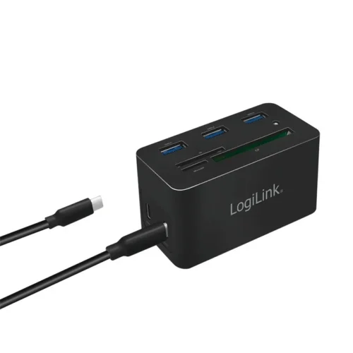 Alternative view of LogiLink USB3.2 docking station, 4K/PD/RJ45