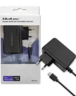 Alternative view of Qoltec зарядно 15W 5V, 3A, micro USB