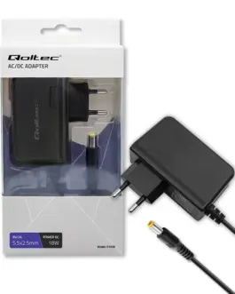 Qoltec Plug in захранващ блок 18W 9V 2A 5.5x2.5