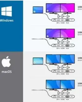 Alternative view of Kensington UH1440P USB-C Dual Video 85W Pass Through Power Mobile Dock