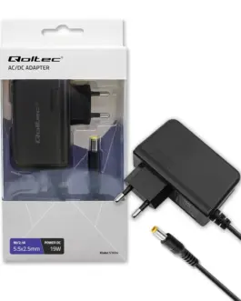 Qoltec Plug in захранващ блок 19W 9V 2.1A 5.5x2.5