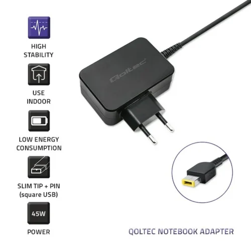 Qoltec Power адаптер for Lenovo 45W