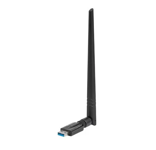 Alternative view of Lanberg Network card Wifi USB 3.0 AC1200 1 external + 1 internal antenna