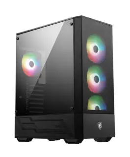 MSI кутия за компютър MAG FORGE 112R ARGB fan tempeчервен glass 2xUSB