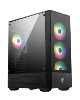 MSI кутия за компютър MAG FORGE 112R ARGB fan tempeчервен glass 2xUSB