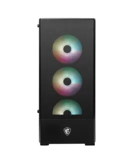 Alternative view of MSI кутия за компютър MAG FORGE 112R ARGB fan, tempeчервен glass, 2xUSB