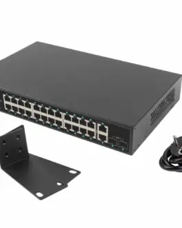 Lanberg Switch 24x1GB POE+ 2xGB RSGE-24P-2GE-2S-25