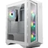 MSI кутия за компютър MPG GUNGNIR 110R tempeчервен glass 2xUSB бял