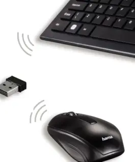 Alternative view of Hama Wireless клавиатура and мишкакомплект Cortino